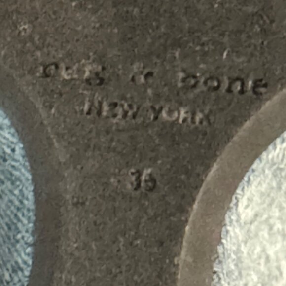 Rag & Bone Women's Santiago Crisscross Blue Denim Wedge Sandal Size 35 WORN ONCE - Picture 7 of 7